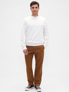 GAP 31x32 Straight Khaki Chinos Slacks Essential Brown NWT